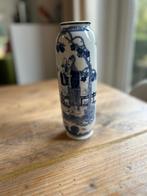 Blauwwitte halfhoge chinese vaas, Huis en Inrichting, Woonaccessoires | Vazen, Blauw, Aardewerk of Porselein, Ophalen of Verzenden