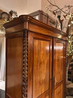 Grote antieke biedermeier kast met planken, demontabel, Antiek en Kunst, Antiek | Meubels | Kasten, Ophalen