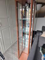 Vitrinekast met Lamp, Spiegel, Deur en Glazen zijkanten, Huis en Inrichting, Kasten | Vitrinekasten, Ophalen, Minder dan 50 cm
