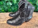 bijna Nieuwe prachtige python laarzen van Sendra maat 40, Sendra, Zwart, Lage of Enkellaarzen, Ophalen of Verzenden