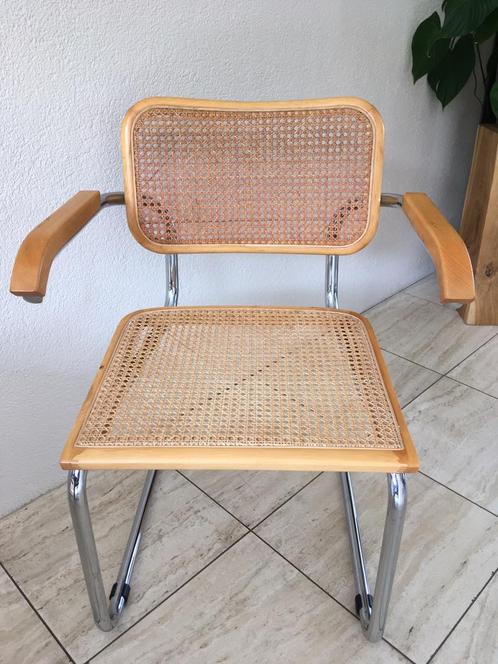 Breuer vintage webbing stoel, Huis en Inrichting, Stoelen, Gebruikt, Eén, Hout, Metaal, Riet of Rotan, Overige kleuren, Ophalen