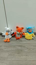 3 Fabeltjeskrant handpoppen/handknuffels, Ophalen, Zo goed als nieuw, Overige typen