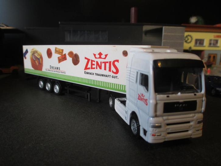 MAN TGA XXL Zentis - Schuco, Hobby en Vrije tijd, Modelauto's | 1:87, Zo goed als nieuw, Bus of Vrachtwagen, Schuco, Ophalen of Verzenden