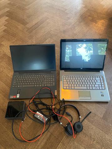 3 Laptops, 1 met Ryzen 5 en 16G ram, 2x opladers, intel NUC beschikbaar voor biedingen