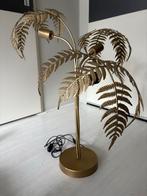 Gouden palmboom tafellamp, Ophalen, Zo goed als nieuw, Modern, Metaal