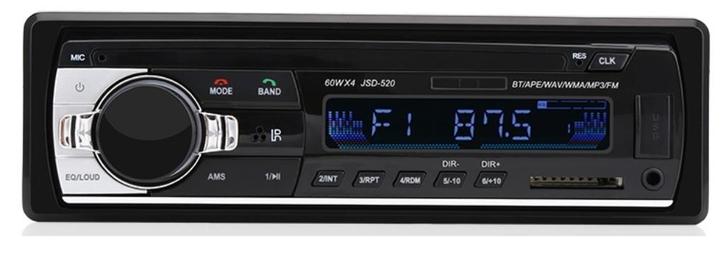 Auto radio met USB, SD kaart lezer, bluetooth, handsfree, Auto diversen, Auto-accessoires, Nieuw, Ophalen of Verzenden
