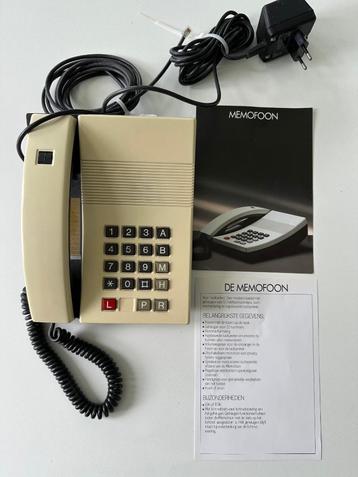 Te koop: ivoorwitte vintage telefoon, de PTT Memofoon (tdk)! beschikbaar voor biedingen