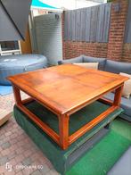 Art Deco Schuitema Salontafel met Lades, Gebruikt, Vierkant, Ophalen of Verzenden, Kersenhout