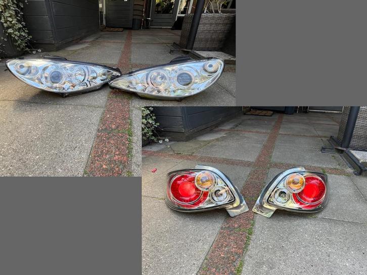 Set verlichting voor en achter Peugeot 206/206cc, Auto-onderdelen, Verlichting, Peugeot, Gebruikt, Ophalen of Verzenden