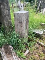 Diverse zuilen, sokkel, aanmeerpalen hout, hardhout, Tuin en Terras, Bloempotten, Ophalen, Gebruikt, Overige materialen