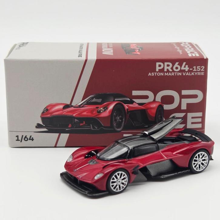 Pop Race Aston Martin Valkyrie 1/64, Hobby en Vrije tijd, Modelauto's | Overige schalen, Nieuw, Auto, Ophalen of Verzenden