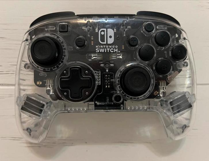 PDP Wireless Deluxe Switch Controller Afterglow, Spelcomputers en Games, Games | Nintendo Switch, Zo goed als nieuw, 1 speler