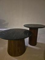 Salontafels bijzettafel Marmer, Gebruikt, 50 tot 100 cm, Rond, Minder dan 50 cm