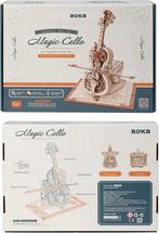 Robotime - Magic Cello - Houten Modelbouw - Muziekdoos, Verzenden, Nieuw