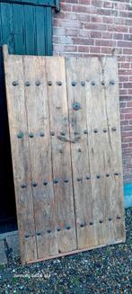 Antieke Indiase houten Deur 180/100cm., Ophalen of Verzenden