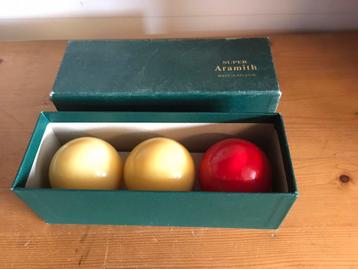 Biljartballen, super Aramith beschikbaar voor biedingen