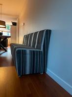 Eetbank met zwart-bruin-grijs streep, Huis en Inrichting, Ophalen, Gebruikt, Minder dan 75 cm, 150 tot 200 cm