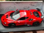 Ferrari SF90XX rood Burago 1:18 ! C4F, ., Burago, Nieuw, Ophalen of Verzenden