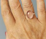zilveren ring met natuurlijke Rozenkwarts steen zilver 925, Sieraden, Tassen en Uiterlijk, Ringen, O.T., Nieuw, Ophalen of Verzenden