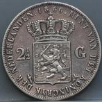 Mooie rijksdaalder 1866 - 2 1/2 gulden 1866 Willem 3, Koning Willem III, Verzenden, Zilver, Losse munt