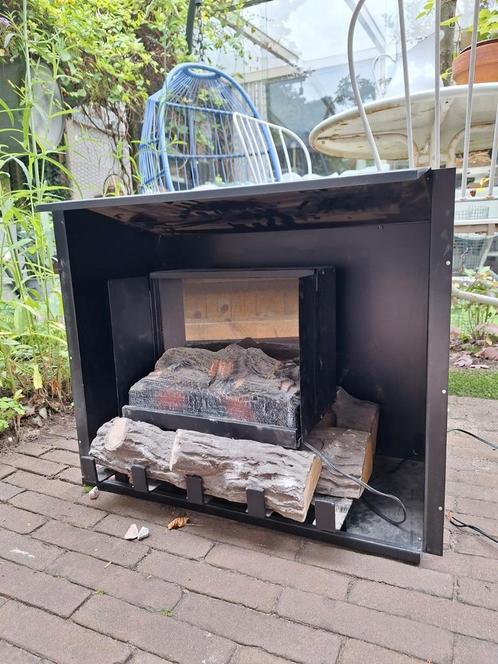 Inbouw kachel haard elektrisch, Huis en Inrichting, Haarden, Gebruikt, Elektrische haard, Ophalen