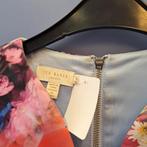 Ted Baker midi/maxi jurk licht blauw+ bloemen S (XS-S) 45568, Blauw, ., Ted Baker, Ophalen of Verzenden
