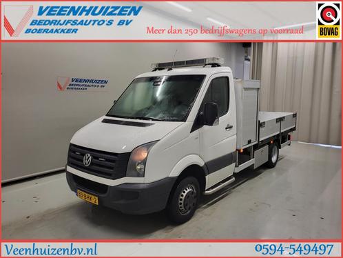 Volkswagen Crafter 2.0TDI 164PK Pick-up + Laadkraan, Auto's, Volkswagen, Bedrijf, Te koop, Overige modellen, Airconditioning, Centrale vergrendeling