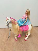 Barbie + dansend paard met licht en geluid, Ophalen of Verzenden, Zo goed als nieuw, Barbie