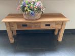 TEAKHOUT HALBANKJE, TV MEUBEL 90 CM, Huis en Inrichting, -, -, Teakhout, Nieuw