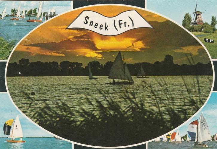 SNEEK Sneekermeer en Molen, Verzamelen, Ansichtkaarten | Nederland, Gelopen, Friesland, 1960 tot 1980, Verzenden