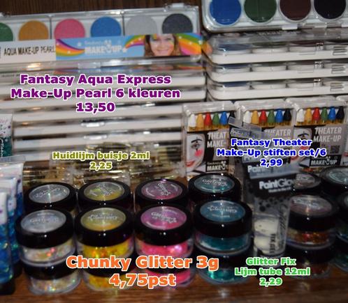 schmink dozen glitters chunky glitters fantasy superstar, Hobby en Vrije tijd, Feestartikelen, Nieuw, Schmink, Fantasy, Ophalen of Verzenden