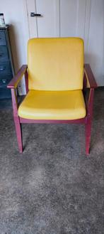 Originele vintage Brunner Stoel geel skai, Ophalen, 75 tot 100 cm, Zo goed als nieuw, 50 tot 75 cm