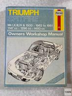Triumph Spitfire Haynes Workshop Manual 1962-1981 Engels, Ophalen of Verzenden