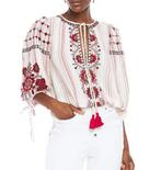 Antik Batik prachtige geborduurde top XS/S hele goede staat, Ophalen of Verzenden, Zo goed als nieuw, Maat 34 (XS) of kleiner