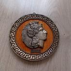 Te koop Vintage Diana wand bord brons doorsnee 14 cm, Ophalen of Verzenden