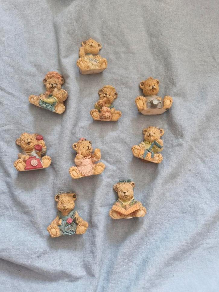 Mini beertjes met Magneet - Set van 9, Verzamelen, Poppetjes en Figuurtjes, Zo goed als nieuw, Ophalen of Verzenden
