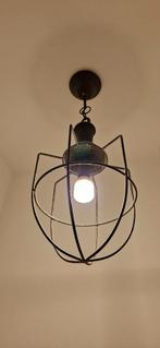 Landelijke hanglamp, Huis en Inrichting, Lampen | Hanglampen, Ophalen of Verzenden, Zo goed als nieuw, Metaal, Minder dan 50 cm