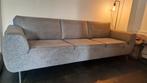 Blauw driepersoons bankstel, Huis en Inrichting, Ophalen, Driepersoons, 75 tot 100 cm, Zo goed als nieuw