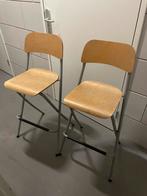 2x IKEA Franklin, Opklapbare barkruk 63cm, Ophalen, Gebruikt, Twee, Overige kleuren