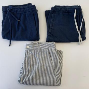 3 korte BROEKEN Zara maat S 1x met streep en 2x donkerblauw beschikbaar voor biedingen