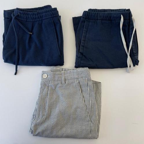 3 korte BROEKEN Zara maat S 1x met streep en 2x donkerblauw, Kleding | Heren, Broeken en Pantalons, Gedragen, Maat 46 (S) of kleiner