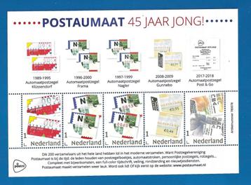 Postautomaat 45 jaar jong (postzegelvel 4) - 2018    beschikbaar voor biedingen