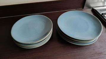 Servies hema borden Porto reactief glazuur blauw beschikbaar voor biedingen