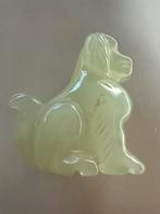 Ketting hanger Chinees jade hondje, Ophalen of Verzenden, Zo goed als nieuw, Steen of Mineraal, Met edelsteen