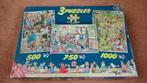 Van haasteren puzzels 3 in 1, Hobby en Vrije tijd, Denksport en Puzzels, Ophalen of Verzenden, 500 t/m 1500 stukjes, Zo goed als nieuw