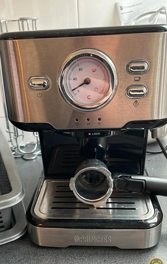 Te koop Princess 249412 Espressomachine - Perfecte Koffie!, Witgoed en Apparatuur, Koffiezetapparaten, Nieuw, Gemalen koffie, Koffiepads en cups