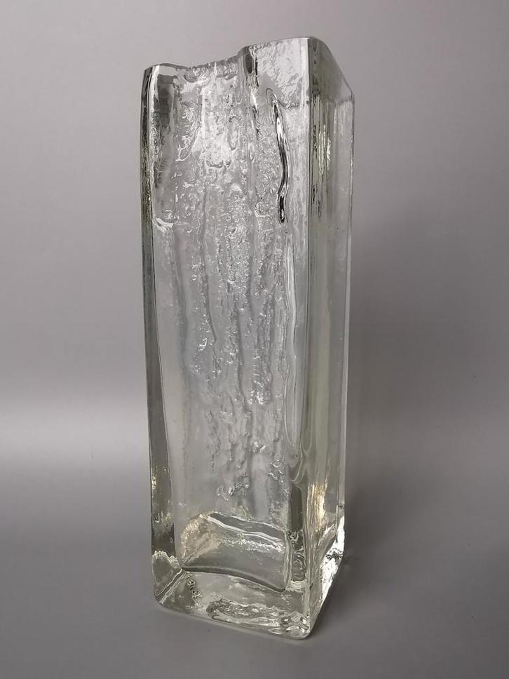 Iceberg iriserend glas Mid Century design Daum ? Kurt Wokan, Antiek en Kunst, Antiek | Glas en Kristal, Verzenden