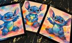 3 Stitch schilderijen Disney posters canvas, Ophalen of Verzenden, Zo goed als nieuw