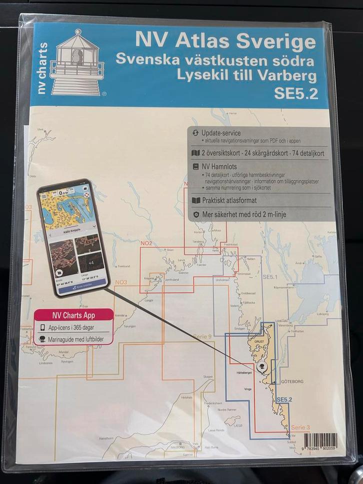 NV Atlas Zweden: Lysekil - Varberg, Watersport en Boten, Navigatiemiddelen en Scheepselektronica, Nieuw, Gps of Kompas, Ophalen of Verzenden