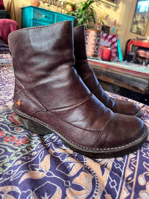 Super leuke bruine leren laarsjes maat 39 van Art nu 65€, Kleding | Dames, Schoenen, Gedragen, Lage of Enkellaarzen, Bruin, Ophalen of Verzenden